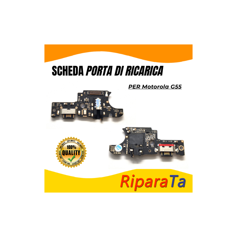 PCB Connettore + Microfono + Jack Audio per Motorola Moto G55  OEM