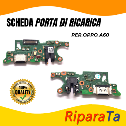 PCB Connettore + Microfono + Jack Audio per OPPO A60 PARI  ORIGINALE