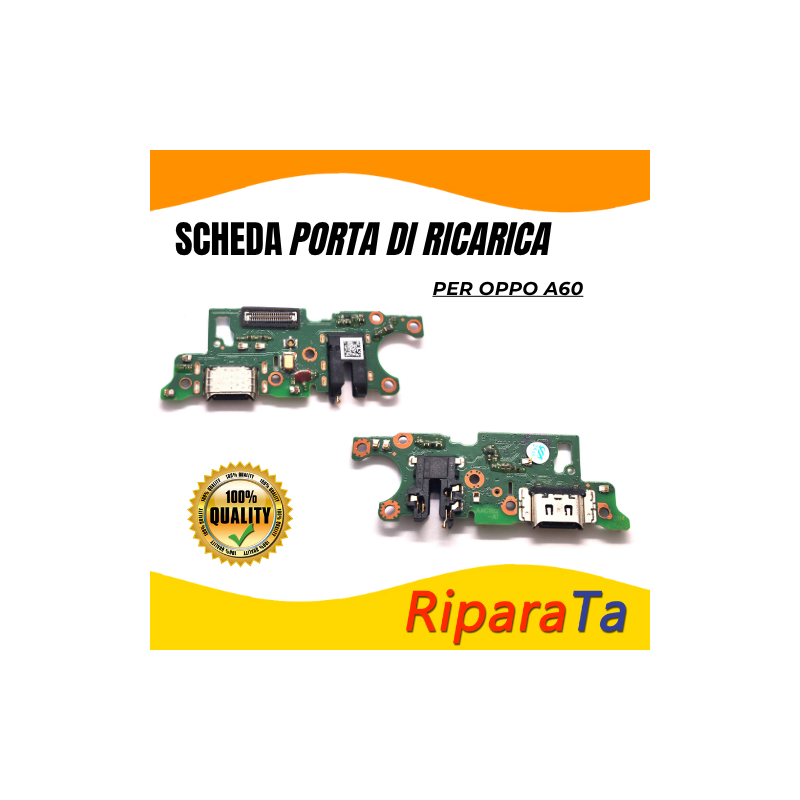 PCB Connettore + Microfono + Jack Audio per OPPO A60 PARI  ORIGINALE