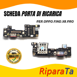 PCB Connettore + Microfono + Lettore SIM per OPPO Find X8 Pro PARI ORIGINALE