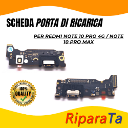 PCB Connettore + Microfono per Xiaomi Redmi Note 10 Pro 4G/ Note 10 Pro Max  ORIGINALE