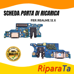 PCB Connettore + Microfono + Jack Audio per Realme 12x PARI ORIGINALE