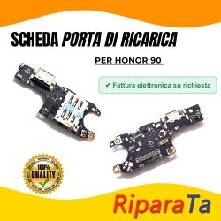 PCB Connettore + Microfono + Lettore SIM per Honor 90 OEM