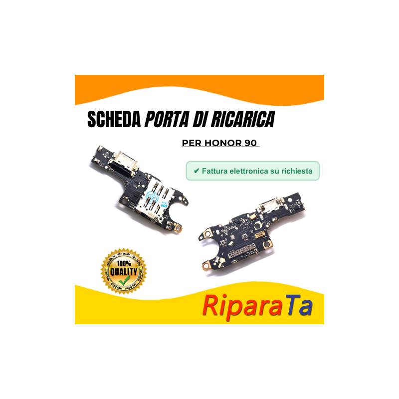 PCB Connettore + Microfono + Lettore SIM per Honor 90 OEM