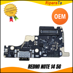 CONNETTORE RICARICA XIAOMI REDMI NOTE 14 5G 24094RAD4G DOCK PCB MIC LETTORE OEM