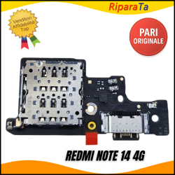CONNETTORE RICARICA XIAOMI REDMI NOTE 14 4G 24117RN76G PCB MICROFONO LETTORE