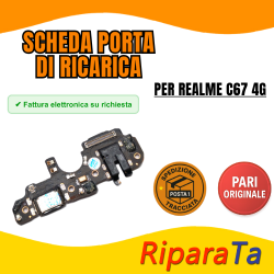 PCB Connettore + Microfono + Jack Audio per Realme C67 4G  ORIGINALE
