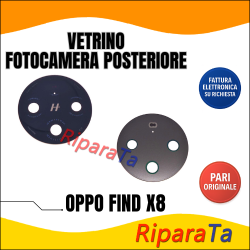 VETRINO LENTE FOTOCAMERA CAMERA POSTERIORE OPPO FIND X8 CPH2651 NERO