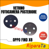 VETRINO LENTE FOTOCAMERA CAMERA POSTERIORE OPPO FIND X8 CPH2651 NERO