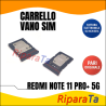 SLOT CARRELLO PORTA SIM CARD PER XIAOMI REDMI NOTE 11 PRO+ 5G ALLOGGIO NERO