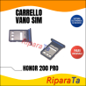 SLOT CARRELLO PORTA SIM CARD PER HONOR 200 PRO ELP-AN00 ELP-NX9 ALLOGGIO NERO