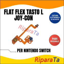 FLAT FLEX BUTTON TASTO L per NINTENDO SWITCH JOY-CON PARI ORIGINALE
