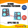 VETRINO VETRO LENTE FOTOCAMERA CAMERA POSTERIORE per OPPO FIND X5 CPH2307 NERO