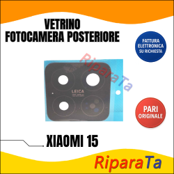 VETRINO VETRO LENTE FOTOCAMERA CAMERA POSTERIORE XIAOMI 15 24129PN74G NERO