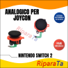 RICAMBIO ANALOGICO JOY-CON PER NINTENDO SWITCH 2 CONTROLLER SX DX ROSSO 1 PZ.
