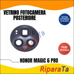 VETRINO LENTE FOTOCAMERA CAMERA POSTERIORE HONOR MAGIC 6 PRO NERO PARI ORIGINALE