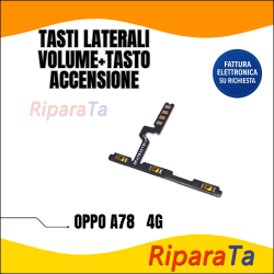 FLAT TASTI LATERALI VOLUME+TASTO ACCENSIONE OPPO A78 4G CPH2565 ON OFF