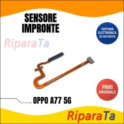 FLEX FLAT FINGERPRINT SENSORE IMPRONTA OPPO A77 5G CPH2339 NERO PARI ORIGINALE