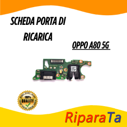 PCB Connettore + Microfono + Jack Audio per OPPO A80 5G CPH2639 PARI  ORIGINALE