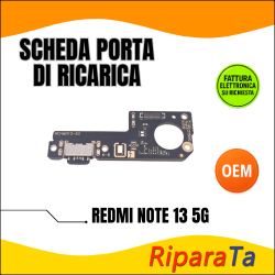 PCB CONNETTORE RICARICA XIAOMI REDMI NOTE 13 5G 2312DRAABG DOCK MICROFONO OEM