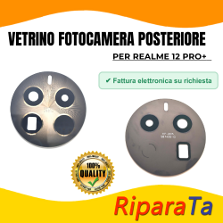 VETRINO VETRO LENTE FOTOCAMERA CAMERA POSTERIORE per REALME 12 PRO+ BEIGE ORI
