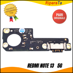 PCB CONNETTORE RICARICA XIAOMI REDMI NOTE 13 5G DOCK  2312DRAABG PARI ORIGINALE