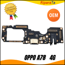 CONNETTORE RICARICA OPPO A78 4G DOCK PCB MICROFONO JACK AUDIO CPH2565 OEM