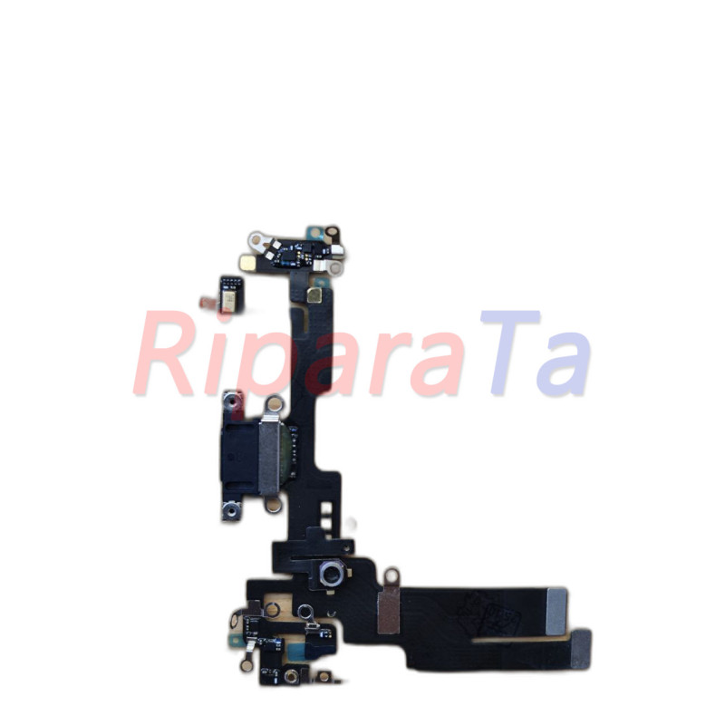 CONNETTORE RICARICA APPLE IPHONE 14 A2882 FLEX DOCK NERO PARI ORIGINALE