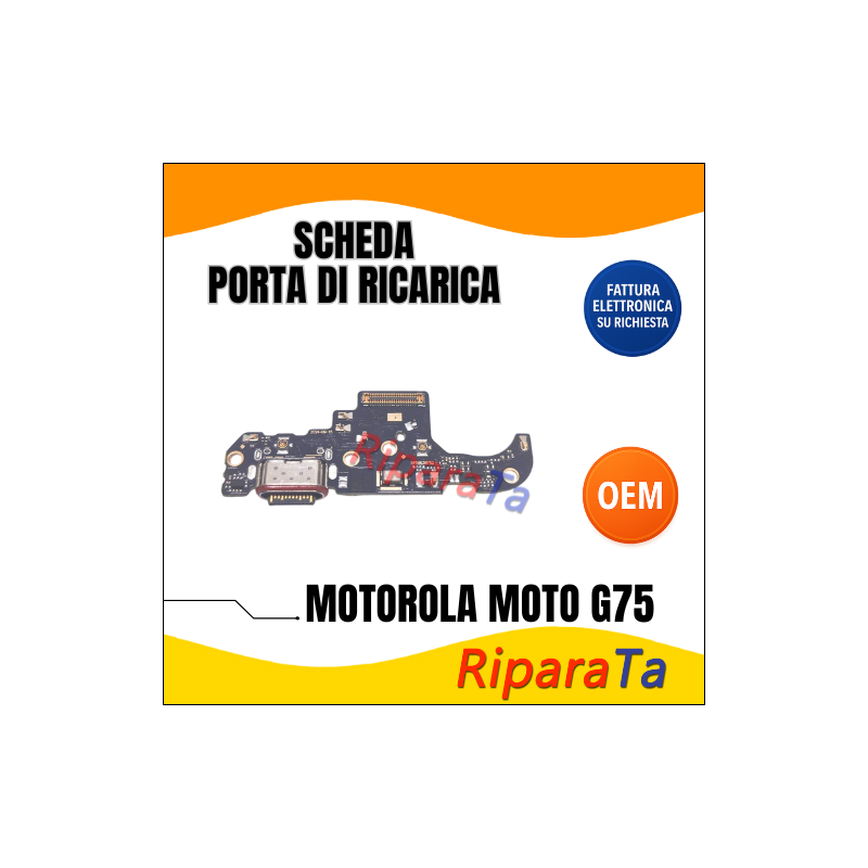 PCB CONNETTORE RICARICA MOTOROLA MOTO G75 XT2437-2 XT2437-3 DOCK MICROFONO OEM