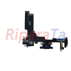 CONNETTORE RICARICA APPLE IPHONE 14 A2882 FLEX DOCK NERO PARI ORIGINALE