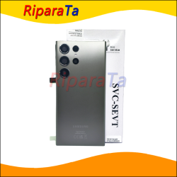 BACK COVER SAMSUNG GALAXY S23 ULTRA S918 SERVICE PACK ORIGINALE  VERDE - USATO