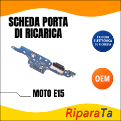 PCB CONNETTORE RICARICA MOTOROLA MOTO E15 XT2523-6 DOCK MICROFONO OEM