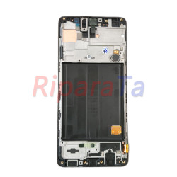 DISPLAY LCD TOUCH+FRAME SAMSUNG GALAXY A51 SM-A515F SERVICE PACK ORIGINALE NERO
