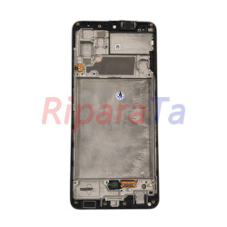 DISPLAY LCD+TOUCH+FRAME SAMSUNG GALAXY A32 SM-A325F SERVICE PACK ORIGINALE NERO