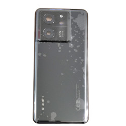 BACK COVER + VETRINO FOTOCAMERA PER XIAOMI 13T 2306EPN60G SERVICE PACK SCOCCA NERO CON ADESIVI