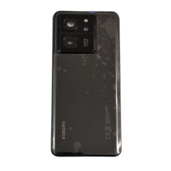 BACK COVER + VETRINO FOTOCAMERA PER XIAOMI 13T 2306EPN60G SERVICE PACK SCOCCA NERO CON ADESIVI