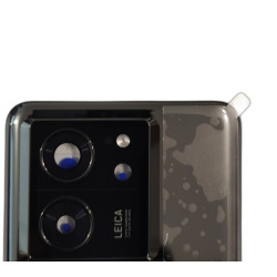 BACK COVER + VETRINO FOTOCAMERA PER XIAOMI 13T 2306EPN60G SERVICE PACK SCOCCA NERO CON ADESIVI