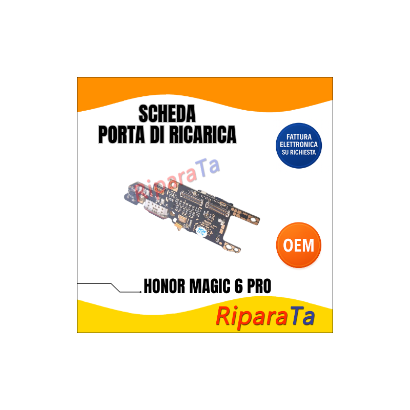 PCB CONNETTORE RICARICA HONOR MAGIC 6 PRO DOCK MICROFONO LETTORE SIM OEM