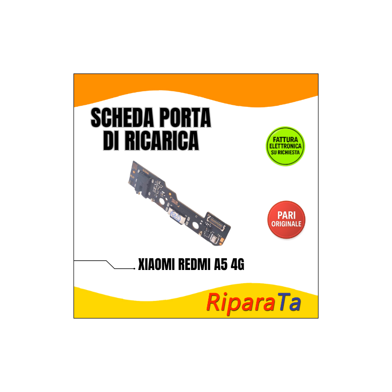 PCB RICARICA CONNETTORE XIAOMI REDMI A5 4G 25028PC03G MIC+JACK PARI ORIGINALE