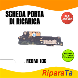 PCB RICARICA CONNETTORE XIAOMI REDMI 10C 220333QAG DOCK MIC PARI ORIGINALE