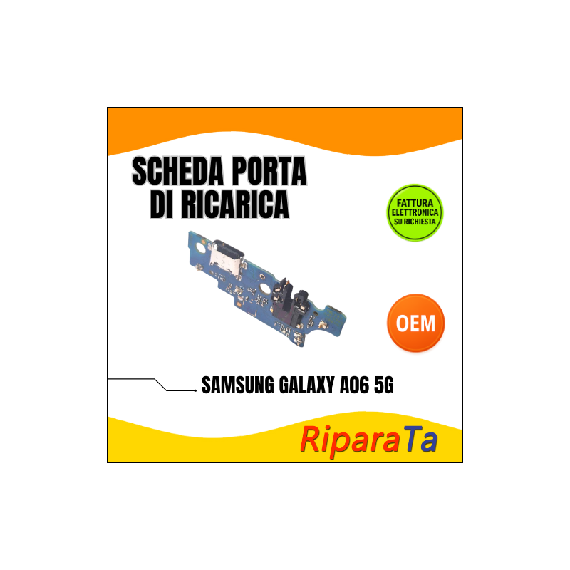 PCB RICARICA CONNETTORE SAMSUNG GALAXY A06 5G A066 DOCK MICROFONO JACK AUDIO OEM