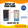 DISPLAY LCD+TOUCH+FRAME SAMSUNG GALAXY A25 5G SM-A256B SERVICE PACK ORIGINALE NERO