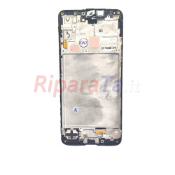 DISPLAY LCD+TOUCH+FRAME SAMSUNG GALAXY A16 4G SM-A165F SERVICE PACK ORIGINALE NERO