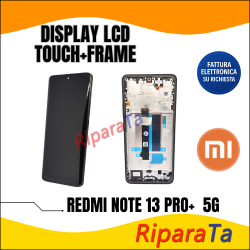 DISPLAY LCD TOUCH+FRAME SERVICE PACK XIAOMI REDMI NOTE 13 PRO PLUS 5G NERO