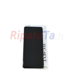 DISPLAY LCD TOUCH+FRAME SAMSUNG GALAXY A71 SM-A715F SERVICE PACK ORIGINALE NERO