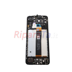 DISPLAY LCD+TOUCH+FRAME SAMSUNG GALAXY A13 5G SM-A136B SERVICE PACK ORIGINALE NERO