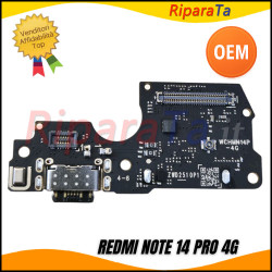 CONNETTORE RICARICA XIAOMI REDMI NOTE 14 PRO 4G  24116RACCG  DOCK PCB MICROFONO LETTORE SIM OEM