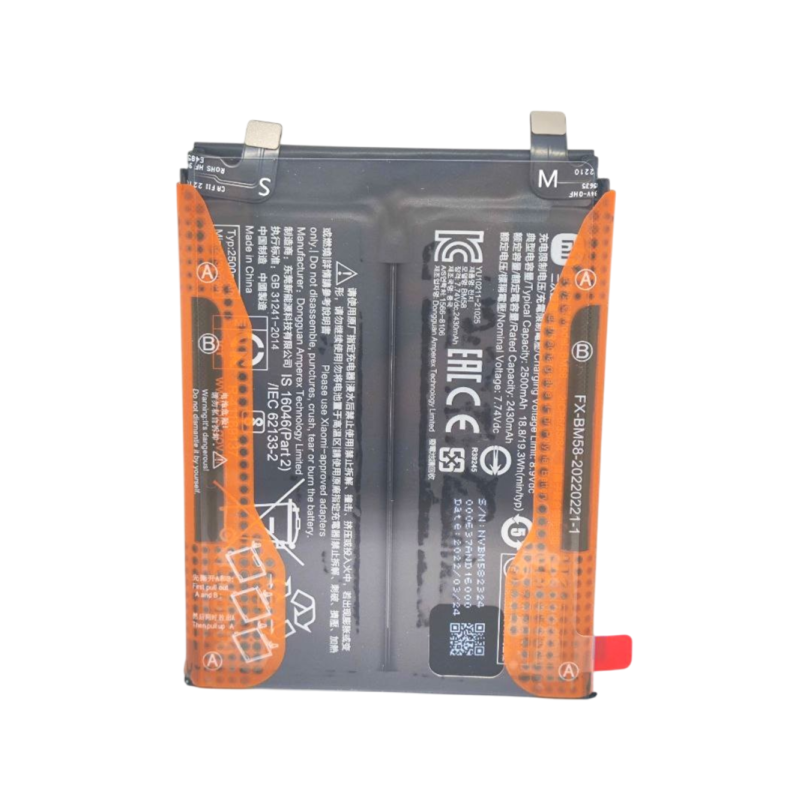 BATTERIA ORIGINALE BM58 XIAOMI MI 11T PRO 5G 2107113SG 5000MaH