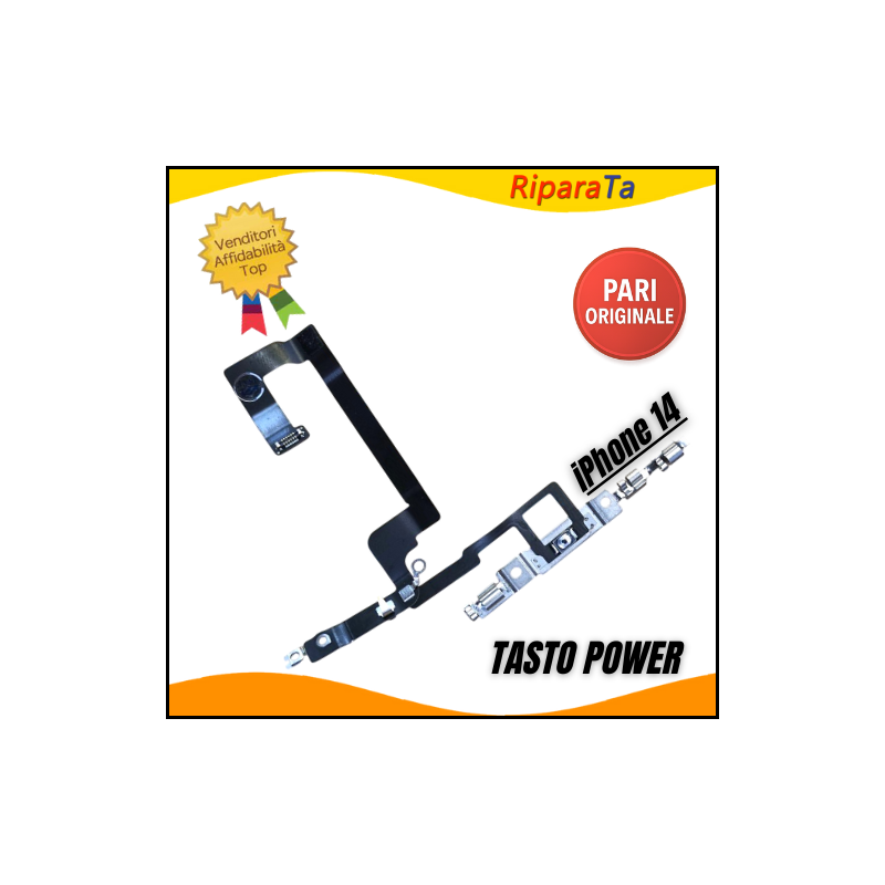 FLEX FLAT TASTO POWER PER IPHONE 14 CAVO ACCENSIONE POWER ON OFF PARI ORIGINALE