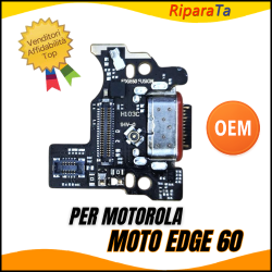 CONNETTORE RICARICA MOTOROLA EDGE 60  XT2505-1  XT2505-4  DOCK PCB OEM